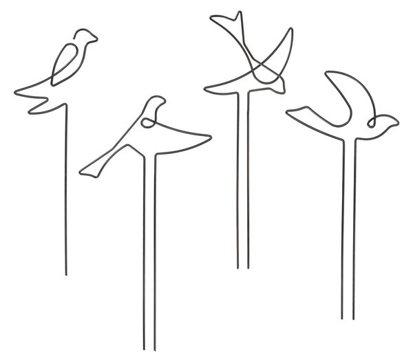 Metalni stalak za bilje 4 kom Bird – Esschert Design