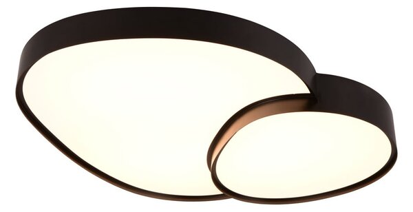 Crna LED stropna svjetiljka 63.5x77 cm Rise – Trio