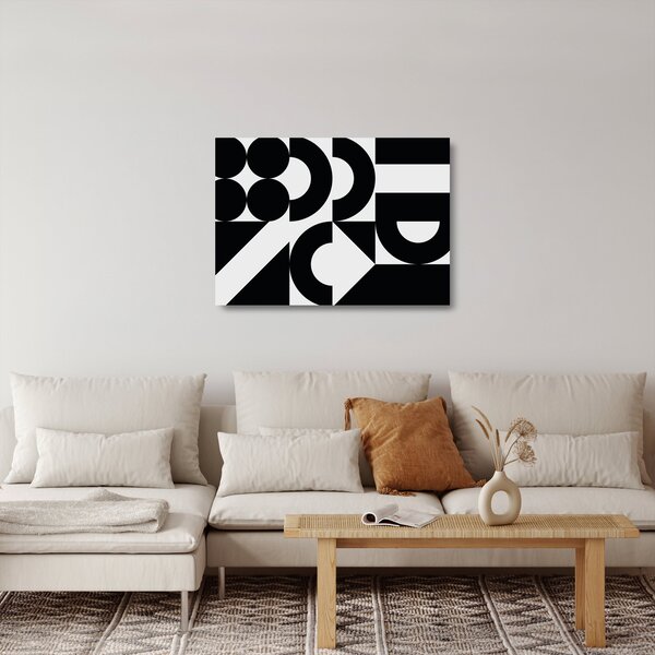 Staklena slika - Geometrijska apstrakcija N⁰2 (70x50 cm)
