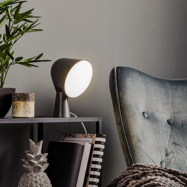 Stolne Lampa Foscarini, Binic, Crno, Dnevna soba, Plastika, Dizajn