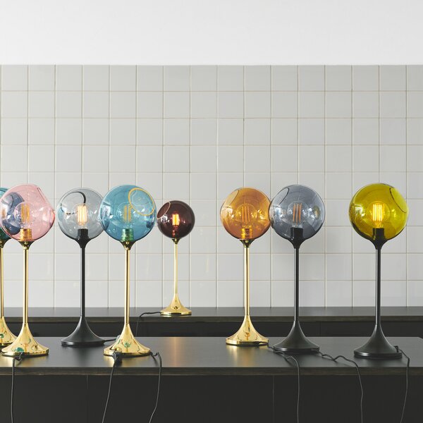 Stolne Lampa DESIGN BY US, Ballroom, prigušiv, Ljubičasta, Dnevna soba, Staklo, Dizajn