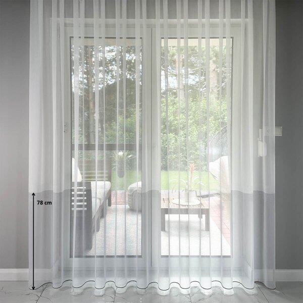 Tkanina za zavjese Herringbone Ecru krema vis. 2,90 m