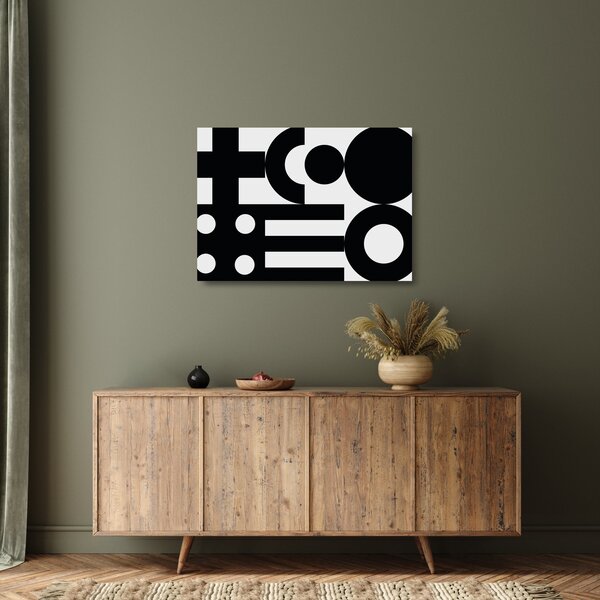 Staklena slika - Geometrijska apstrakcija N⁰3 (70x50 cm)