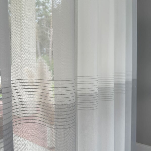 Tkanina za zavjese Herringbone Ecru krema vis. 2,90 m