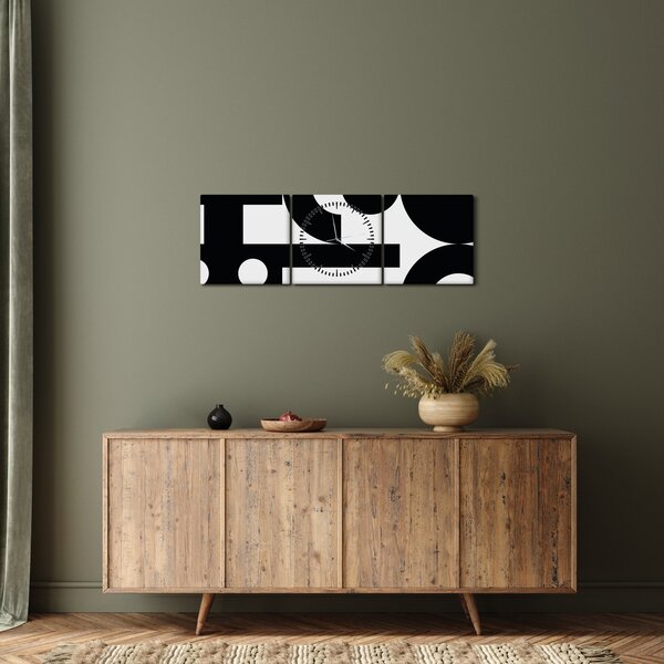 Slika - Geometrijska apstrakcija N⁰3 (sa satom) (90x30 cm)