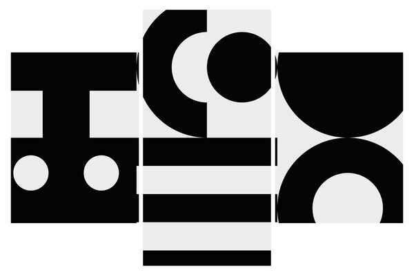 Slika - Geometrijska apstrakcija N⁰3 (90x60 cm)