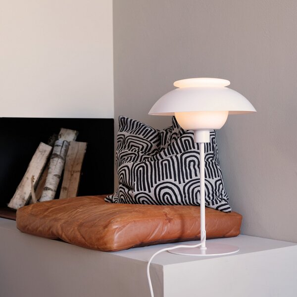 Stolne Lampa Dyberg Larsen, Opus, Bijela, Dnevna soba, Metal, Dizajn
