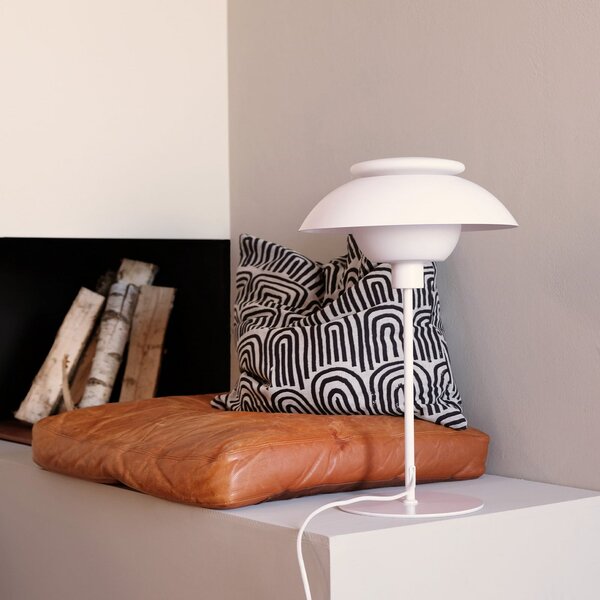 Stolne Lampa Dyberg Larsen, Opus, Bijela, Dnevna soba, Metal, Dizajn