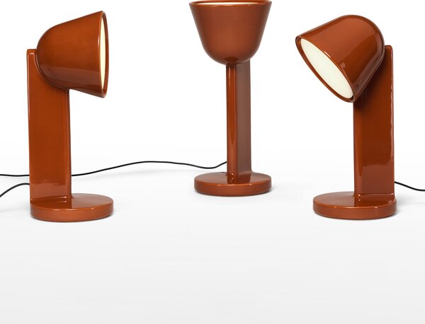 Stolne Lampa FLOS, Céramique Down, prigušiv, Crvena, Dnevna soba, Keramika, Dizajn