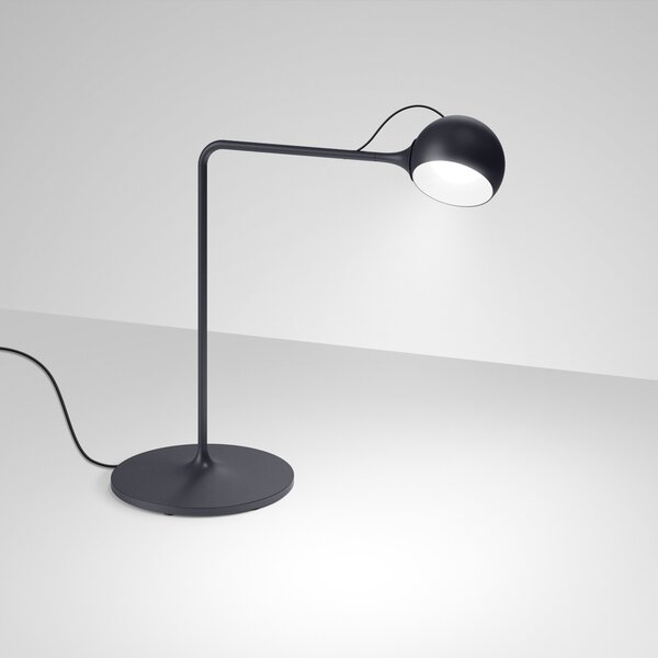 Stolne Lampa Artemide, Ixa, prigušiv, Crno, Dnevna soba, Metal, Dizajn