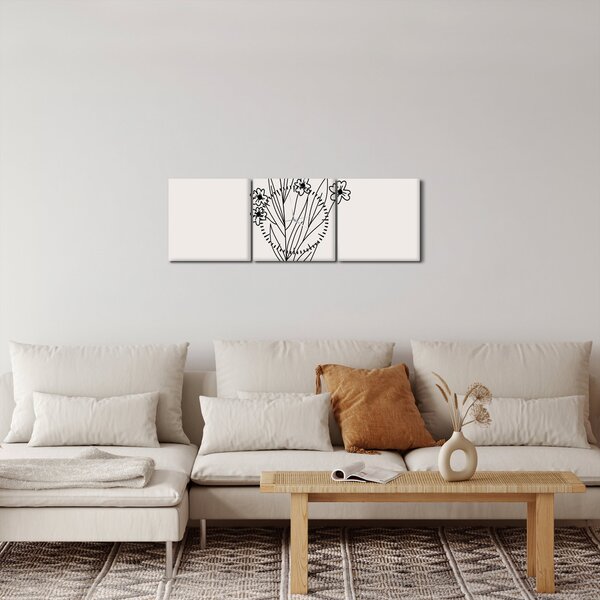 Slika - Livadni cvijet N⁰1 (sa satom) (90x30 cm)