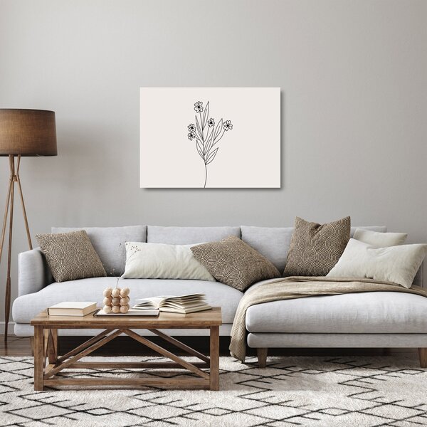 Staklena slika - Livadni cvijet N⁰1 (70x50 cm)