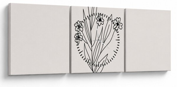 Slika - Livadni cvijet N⁰1 (sa satom) (90x30 cm)