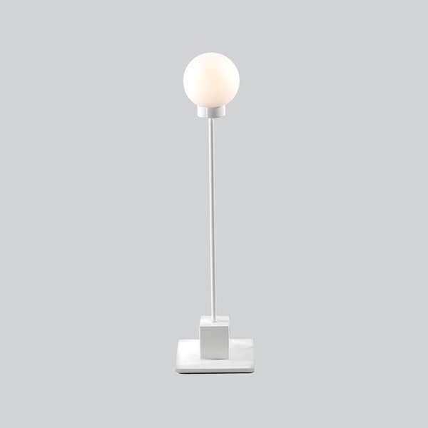 Stolne Lampa Northern, Snowball, prigušiv, Bijela, Dnevna soba, Staklo, Dizajn