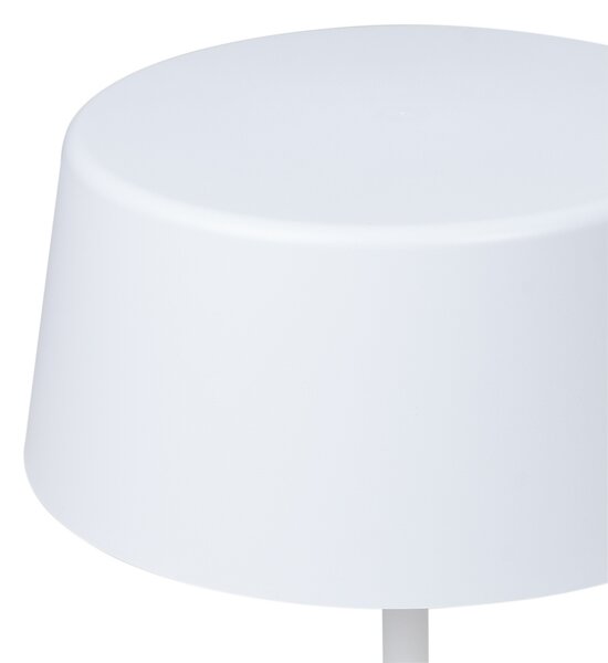 Stolne Lampa Lindby, Milica, prigušiv, Bijela, Dnevna soba, Metal, Skandinavski