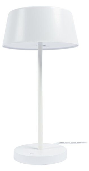 Stolne Lampa Lindby, Milica, prigušiv, Bijela, Dnevna soba, Metal, Skandinavski