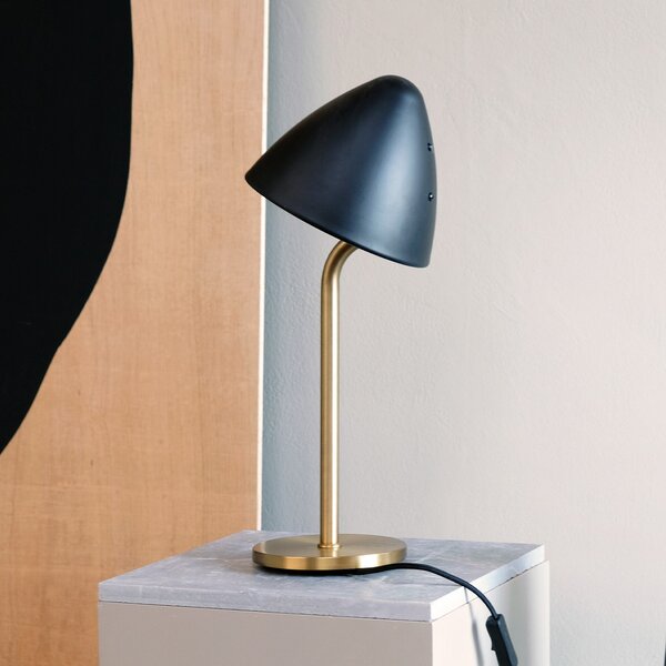 Stolne Lampa Dyberg Larsen, Oulu, Crno, Dnevna soba, Metal, Dizajn