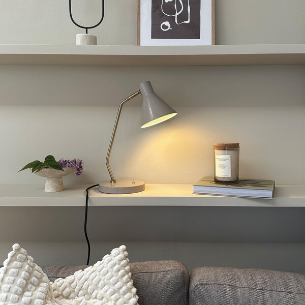 Stolne Lampa Dyberg Larsen, Sleep, Sivo, Dnevna soba, Metal, Dizajn