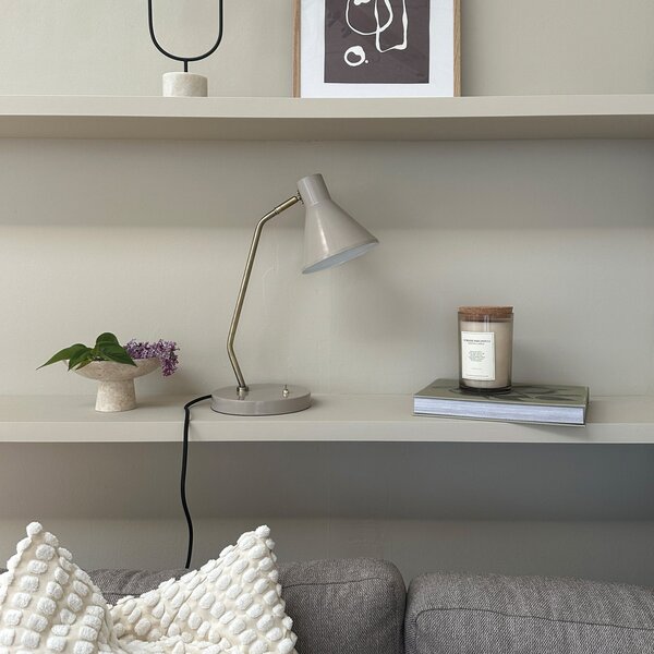Stolne Lampa Dyberg Larsen, Sleep, Sivo, Dnevna soba, Metal, Dizajn