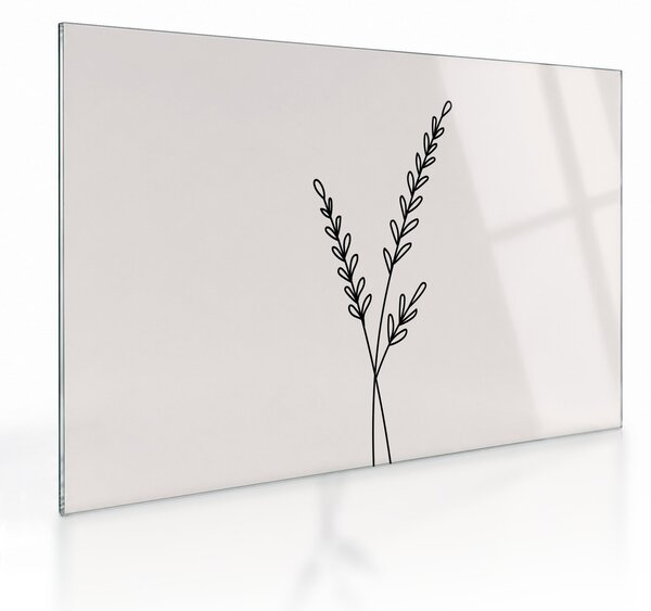 Staklena slika - Livadni cvijet N⁰2 (70x50 cm)