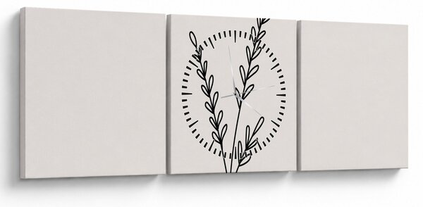 Slika - Livadni cvijet N⁰2 (sa satom) (90x30 cm)