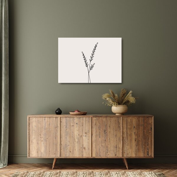 Staklena slika - Livadni cvijet N⁰2 (70x50 cm)