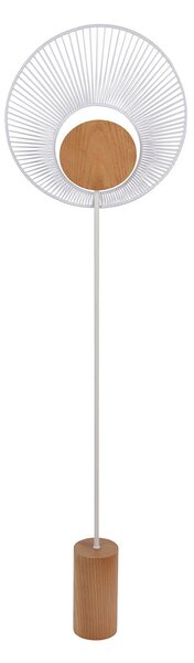 Podne Lampa Forestier, Oyster, Bijela, Dnevna soba, Metal, Dizajn