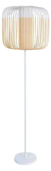 Podne Lampa Forestier, Bamboo Light, Bijela, Dnevna soba, Bambus, Dizajn
