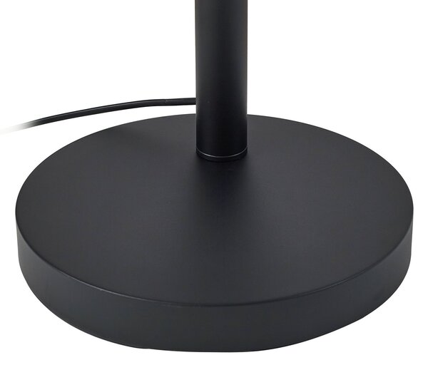 Podne Lampa Lindby, Nanika, Crno, Dnevna soba, Metal, Moderan