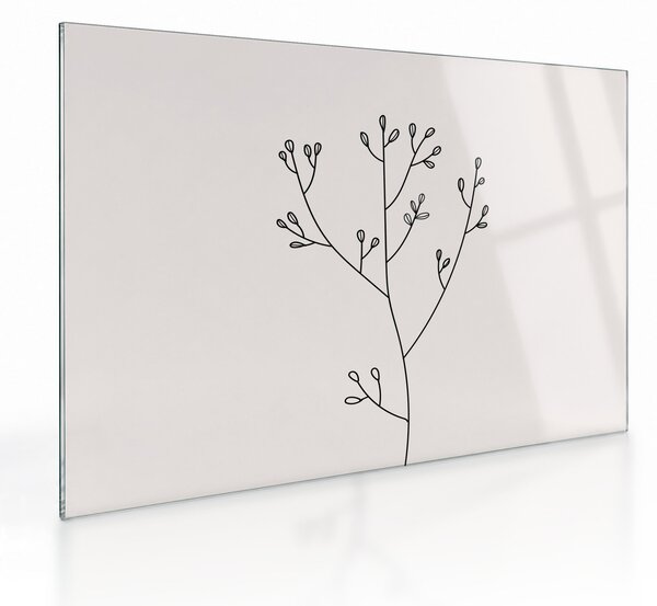 Staklena slika - Livadni cvijet N⁰3 (70x50 cm)