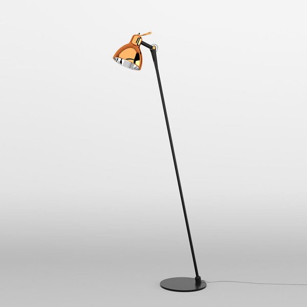 Podne Lampa Rotaliana, Luxy F0 Glam, Crno, Dnevna soba, Metal, Dizajn