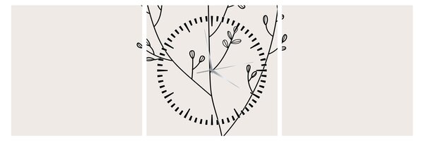 Slika - Livadni cvijet N⁰3 (sa satom) (90x30 cm)