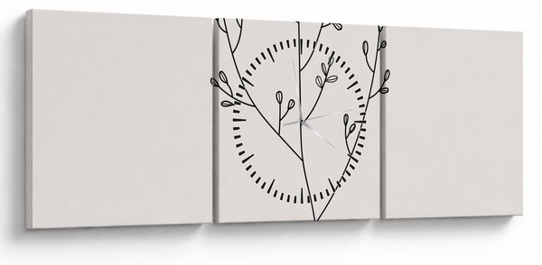 Slika - Livadni cvijet N⁰3 (sa satom) (90x30 cm)