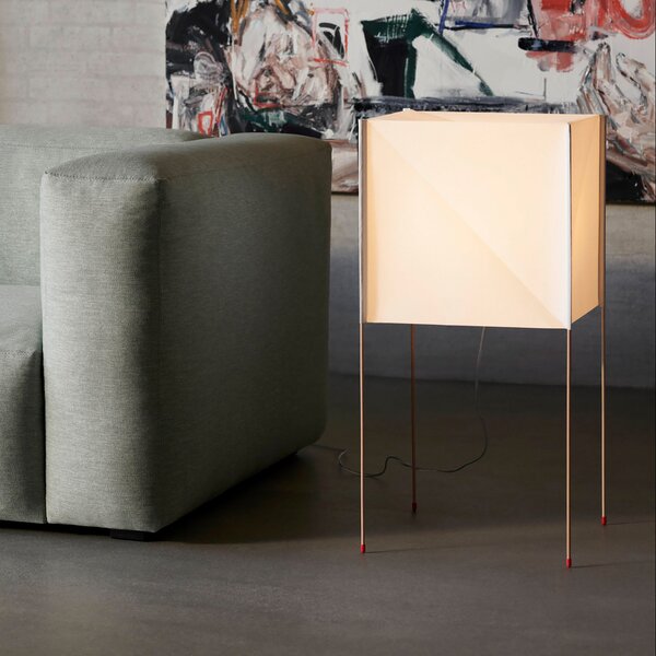 Podne Lampa HAY, Pper Cube, Bijela, Dnevna soba, Plastika, Dizajn