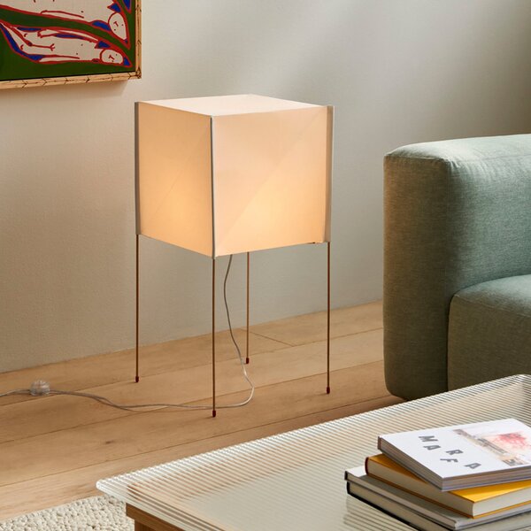 Podne Lampa HAY, Pper Cube, Bijela, Dnevna soba, Plastika, Dizajn