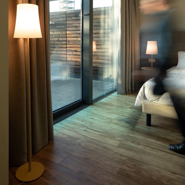 Podne Lampa Foscarini, Birdie Easy, Bež, Dnevna soba, Metal, Dizajn