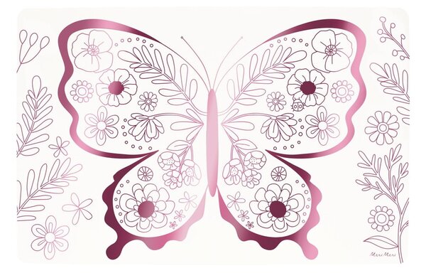 Papirnati podmetač 8 kom 28x42.5 cm Butterflies & Flowers – Meri Meri