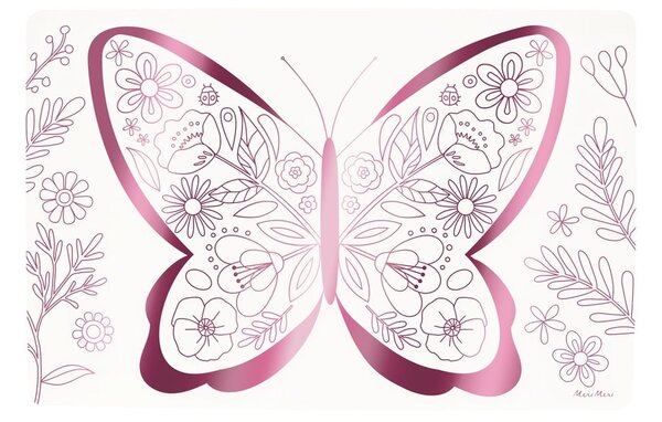 Papirnati podmetač 8 kom 28x42.5 cm Butterflies & Flowers – Meri Meri