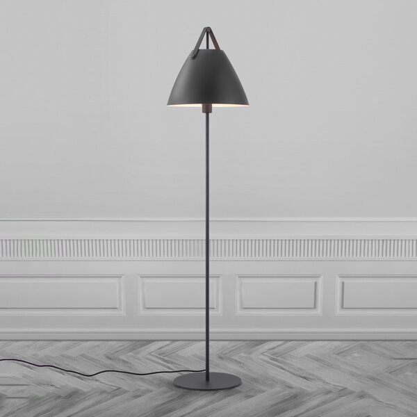 Podne Lampa DFTP by Nordlux, Strap, Crno, Dnevna soba, Metal, Skandinavski