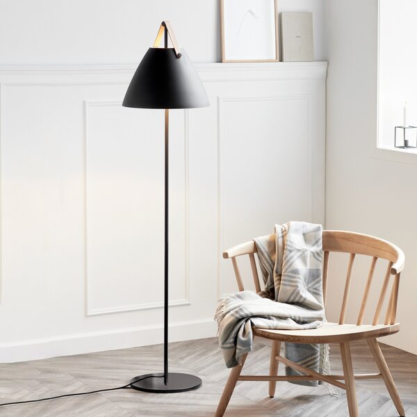 Podne Lampa DFTP by Nordlux, Strap, Crno, Dnevna soba, Metal, Skandinavski