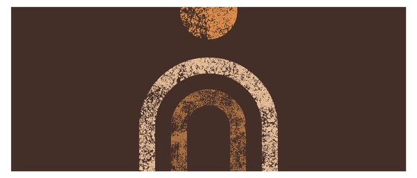 Slika - Narančasti lukovi N⁰1 (120x50 cm)