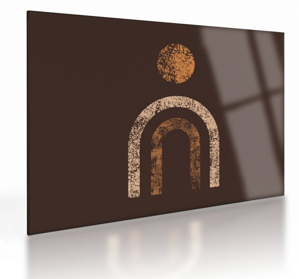 Staklena slika - Narančasti lukovi N⁰1 (70x50 cm)