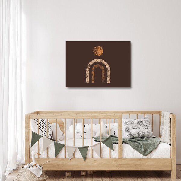 Staklena slika - Narančasti lukovi N⁰1 (70x50 cm)