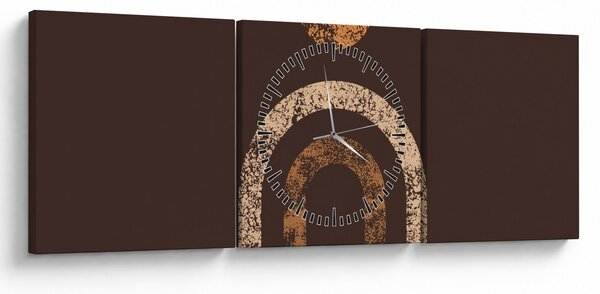 Slika - Narančasti lukovi N⁰1 (sa satom) (90x30 cm)
