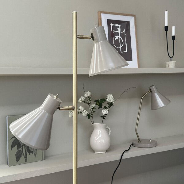Podne Lampa Dyberg Larsen, Sleep, Sivo, Dnevna soba, Metal, Dizajn