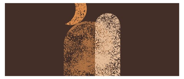 Slika - Narančasti lukovi N⁰2 (120x50 cm)