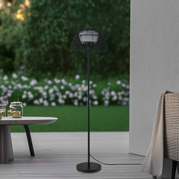 Vanjske Svjetiljka Lucande, Heribio, Crno, Balkon, Metal, Moderan
