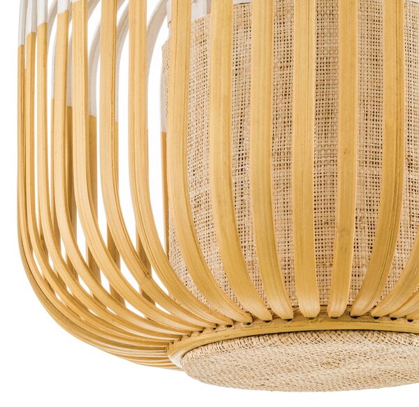 Viseće Svjetiljka Forestier, Bamboo Light XS, prigušiv, Bijela, Dnevna soba, Bambus, Dizajn