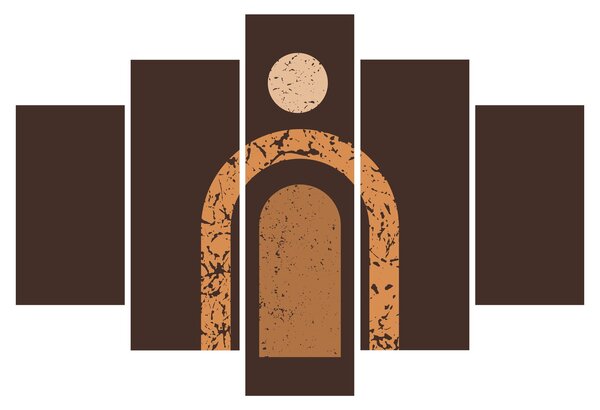 Slika - Narančasti lukovi N⁰3 (150x105 cm)