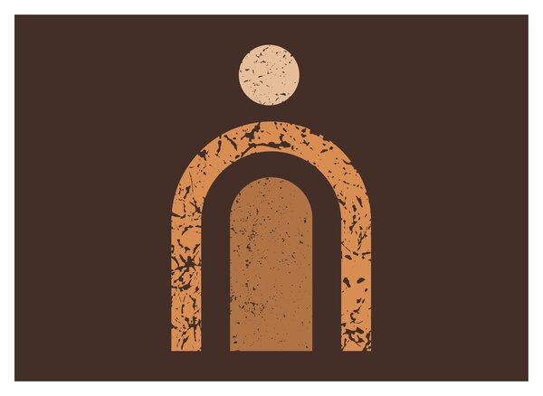 Slika - Narančasti lukovi N⁰3 (70x50 cm)